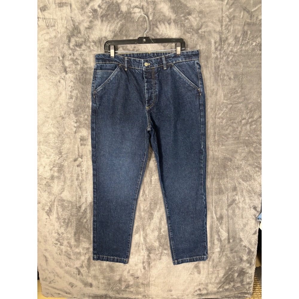 Everlane The Carpenter Jean Dark Indigo Denim Straight Leg Pants Mens 36x25